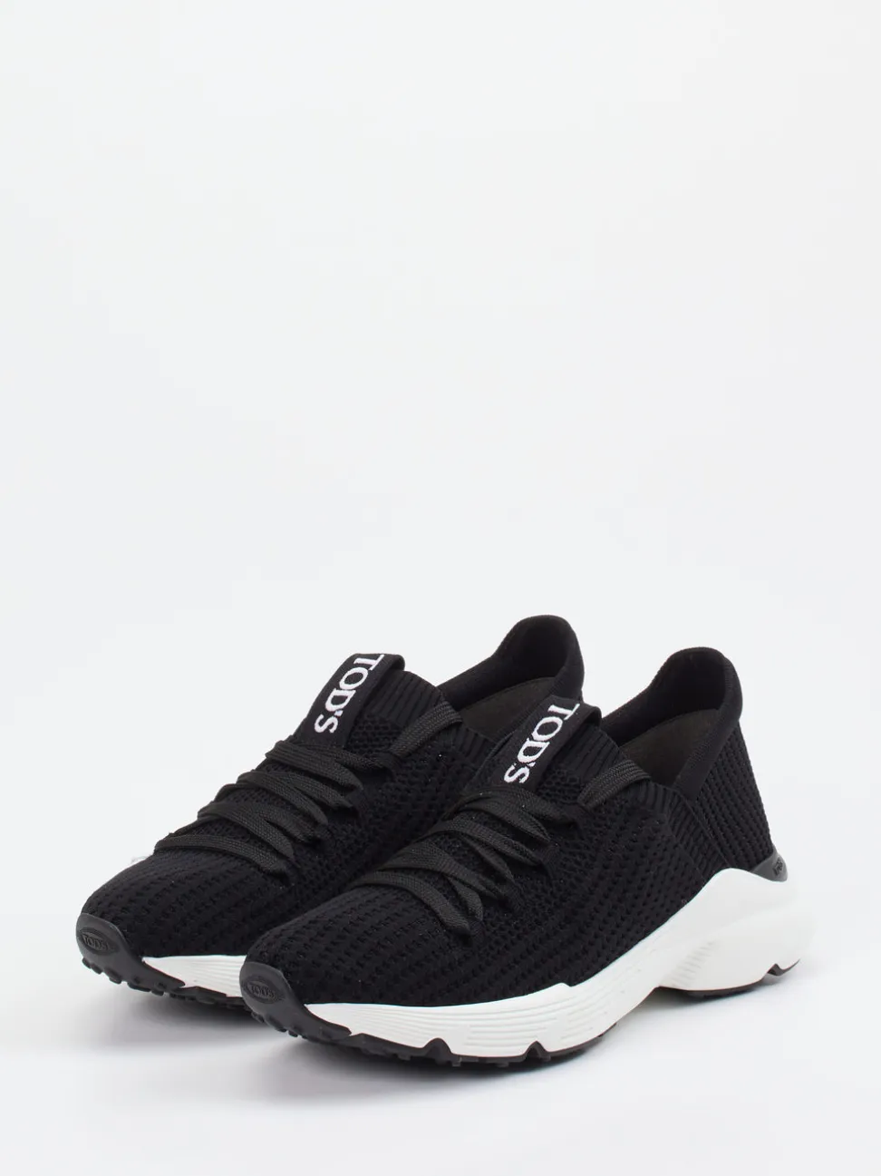 Tod's – Sneaker aus gestricktem Textil Schwarz
