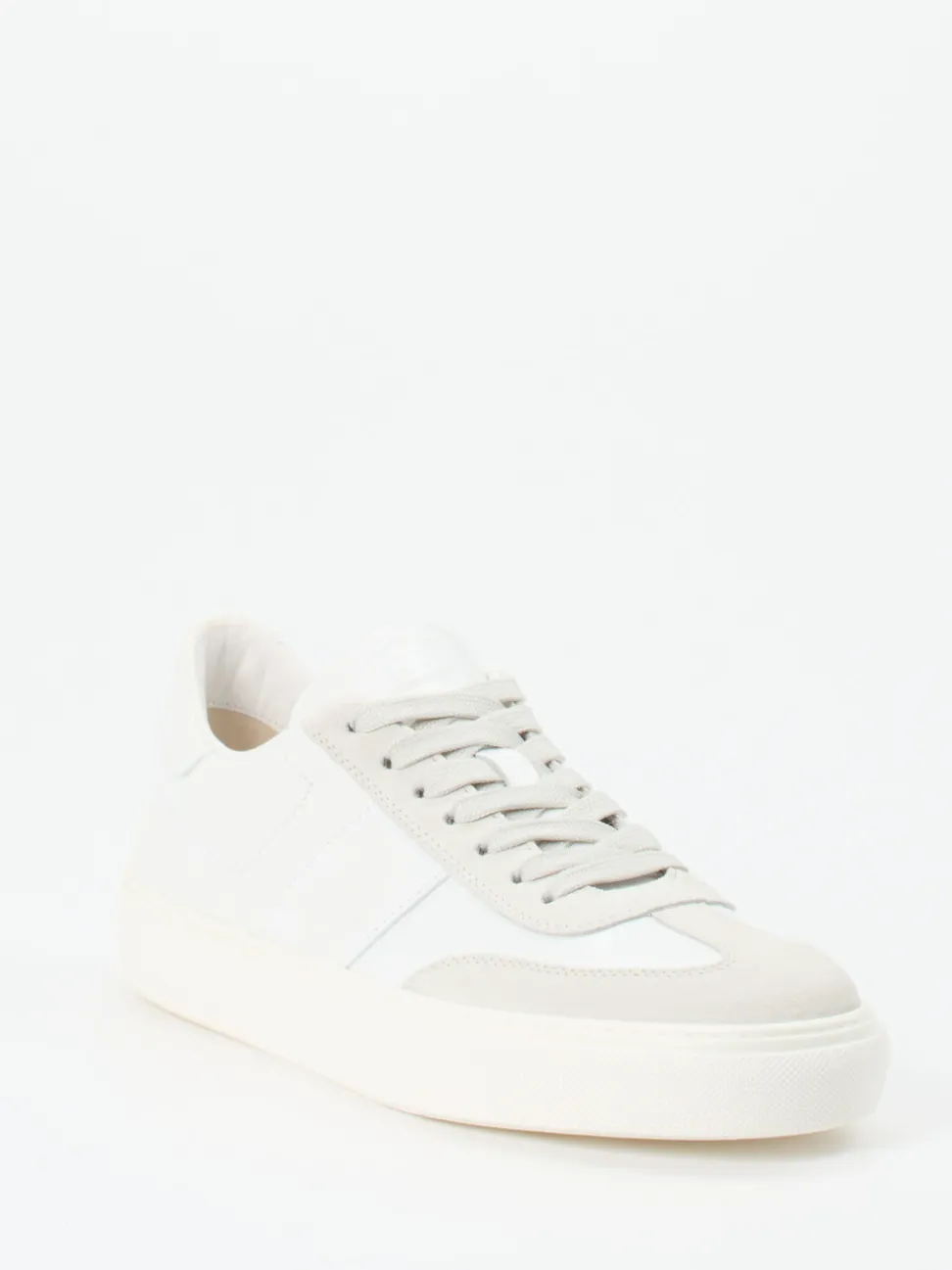 Tod's – Sneaker aus Kalbleder und Veloursleder Off-White