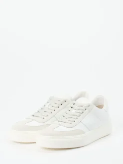 Tod's – Sneaker aus Kalbleder und Veloursleder Off-White