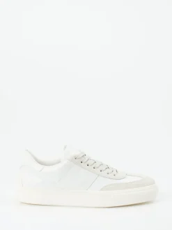 Tod's – Sneaker aus Kalbleder und Veloursleder Off-White