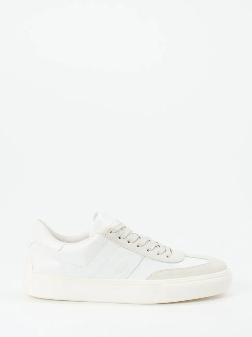 Tod's – Sneaker aus Kalbleder und Veloursleder Off-White
