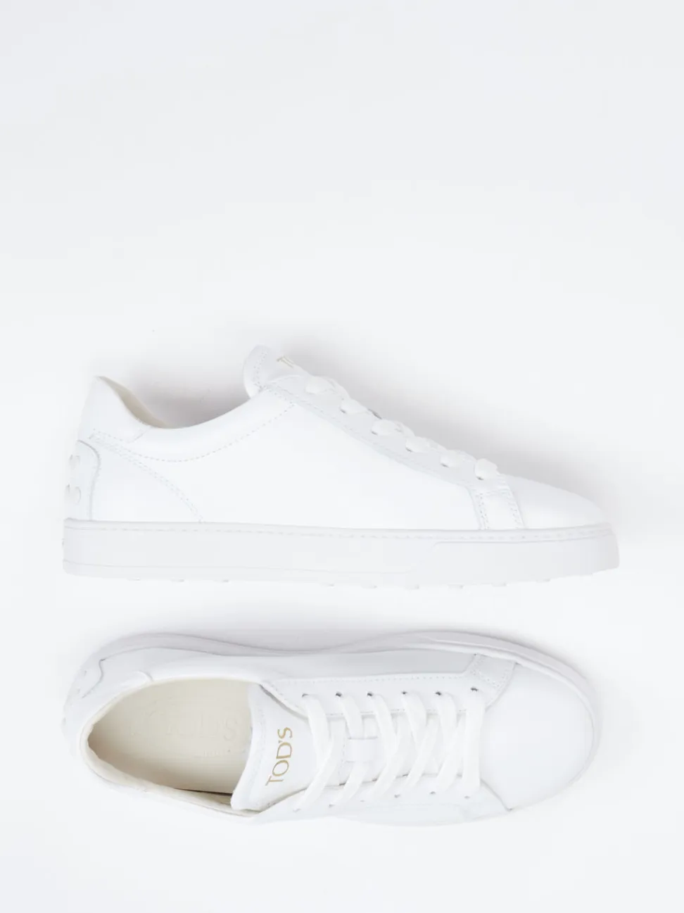 Tod's – Sneaker aus Kalbleder in Weiß