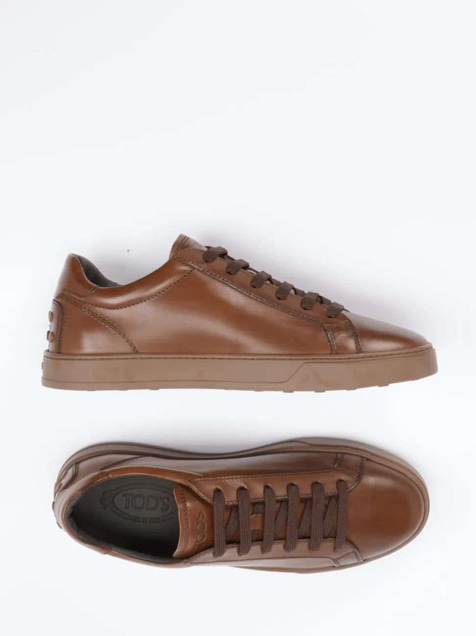 Tod's – Sneaker aus Kalbleder in Braun