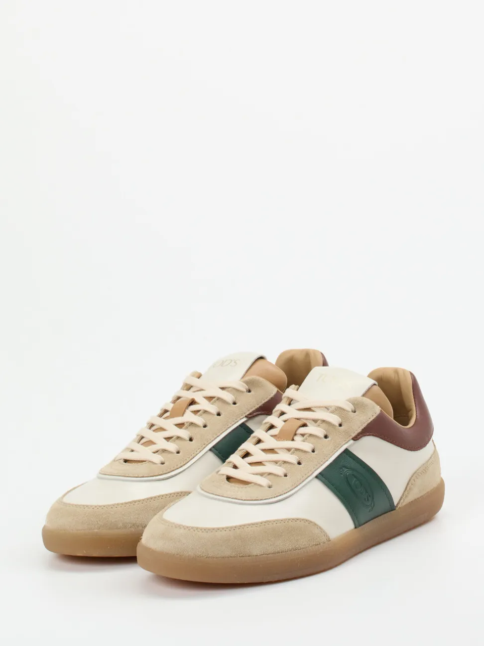 Tod's – Sneaker aus Kalbleder in Beige
