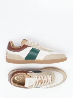 Tod's – Sneaker aus Kalbleder in Beige