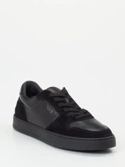 Tod's – Sneaker aus Kalbleder und Veloursleder Schwarz