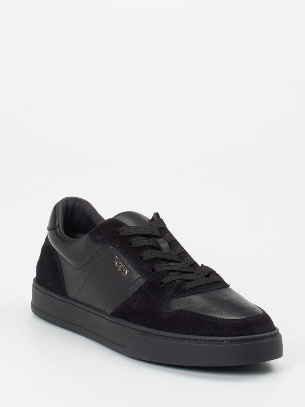 Tod's – Sneaker aus Kalbleder und Veloursleder Schwarz