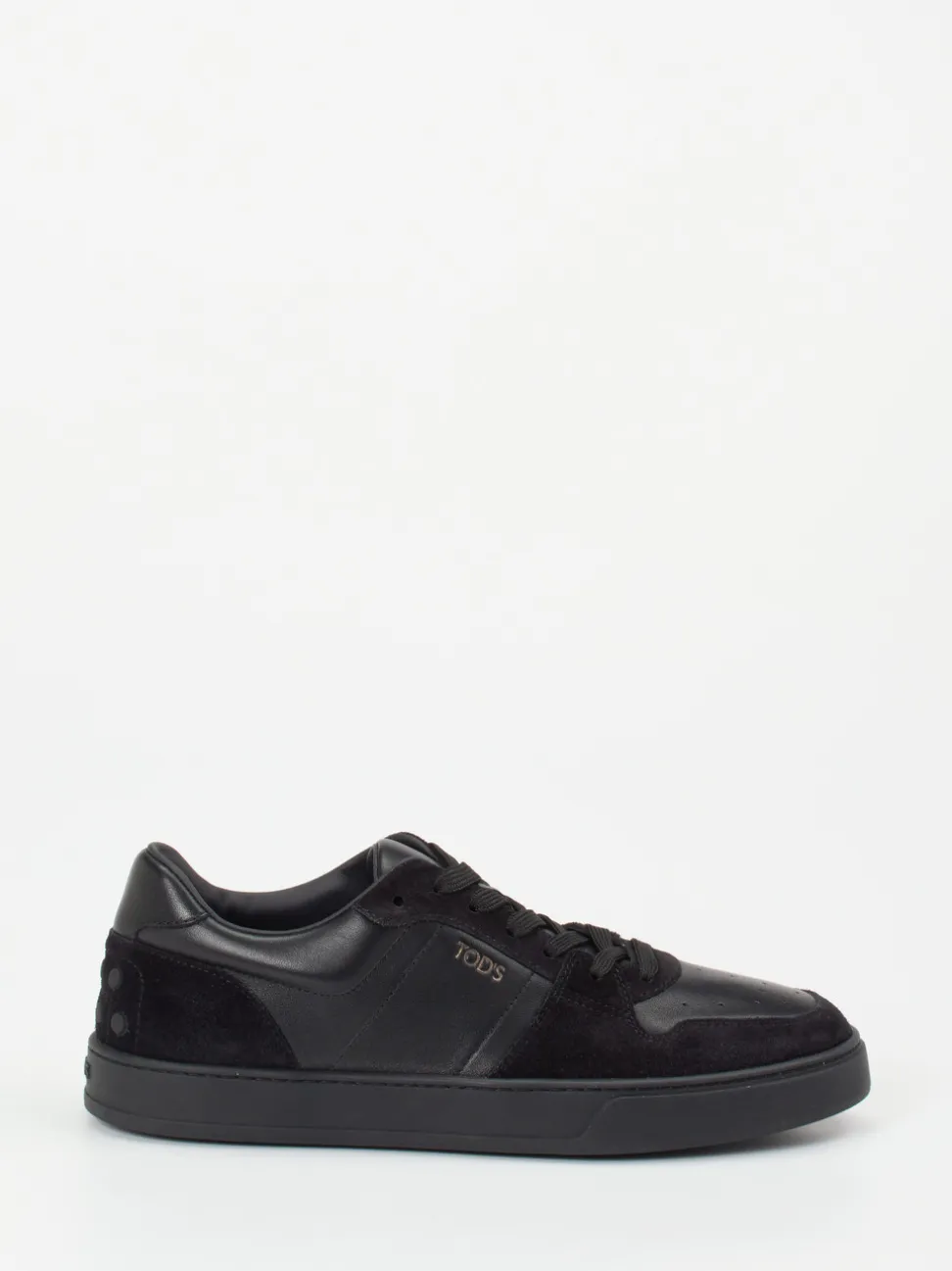 Tod's – Sneaker aus Kalbleder und Veloursleder Schwarz