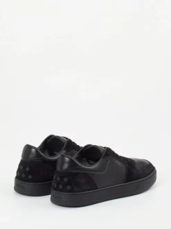 Tod's – Sneaker aus Kalbleder und Veloursleder Schwarz