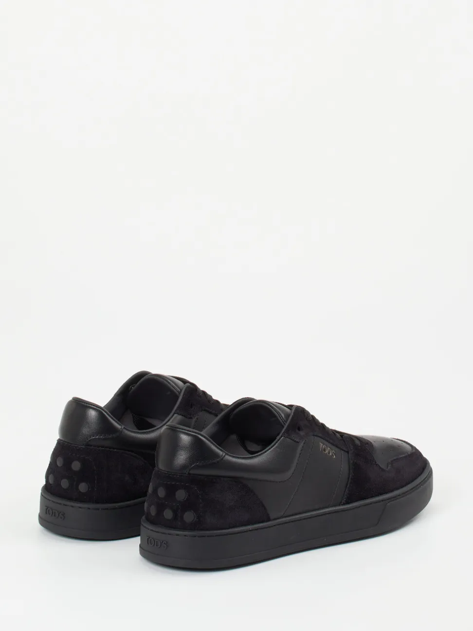 Tod's – Sneaker aus Kalbleder und Veloursleder Schwarz