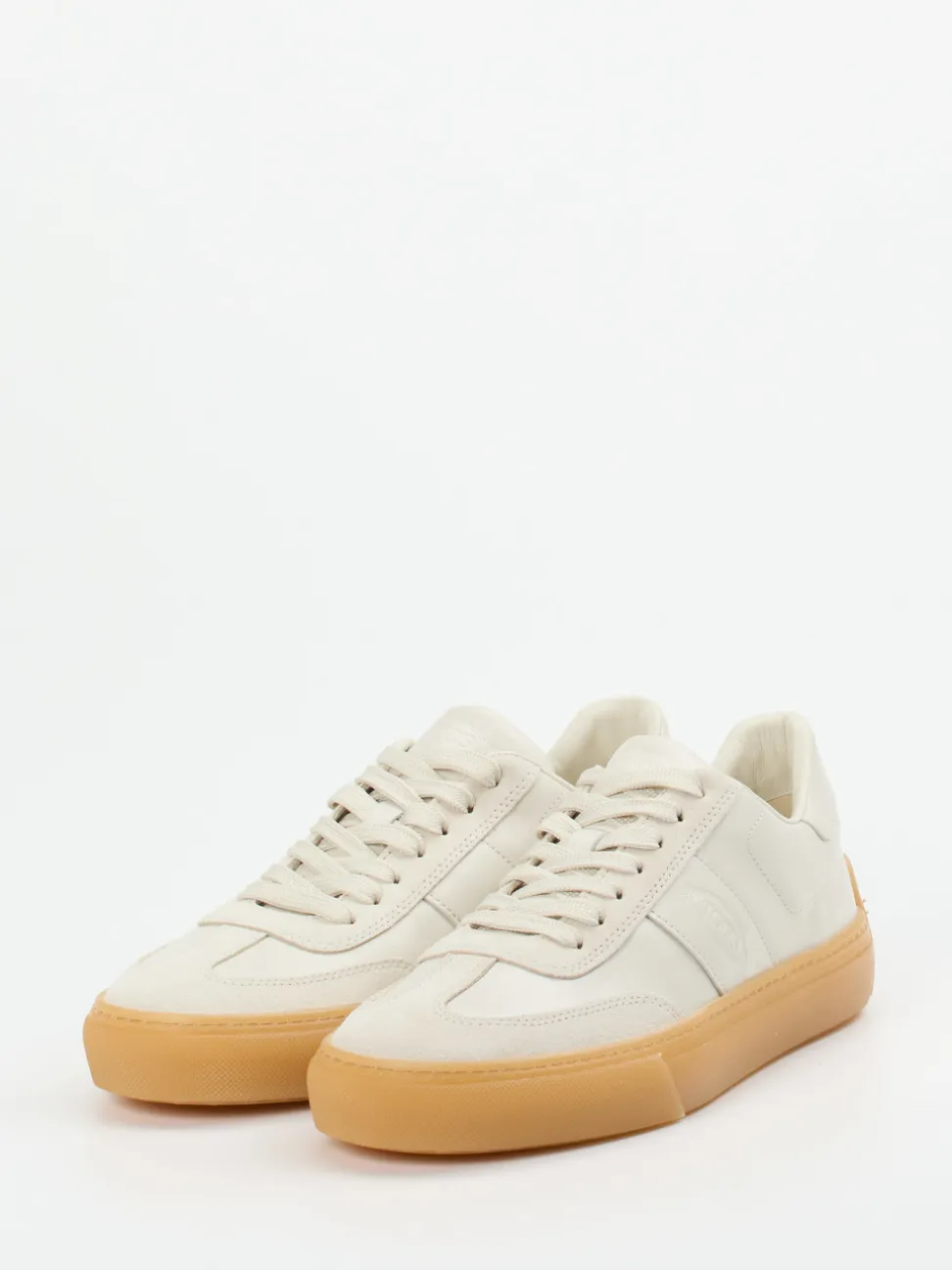 Tod's – Sneaker aus Kalbleder in Beige