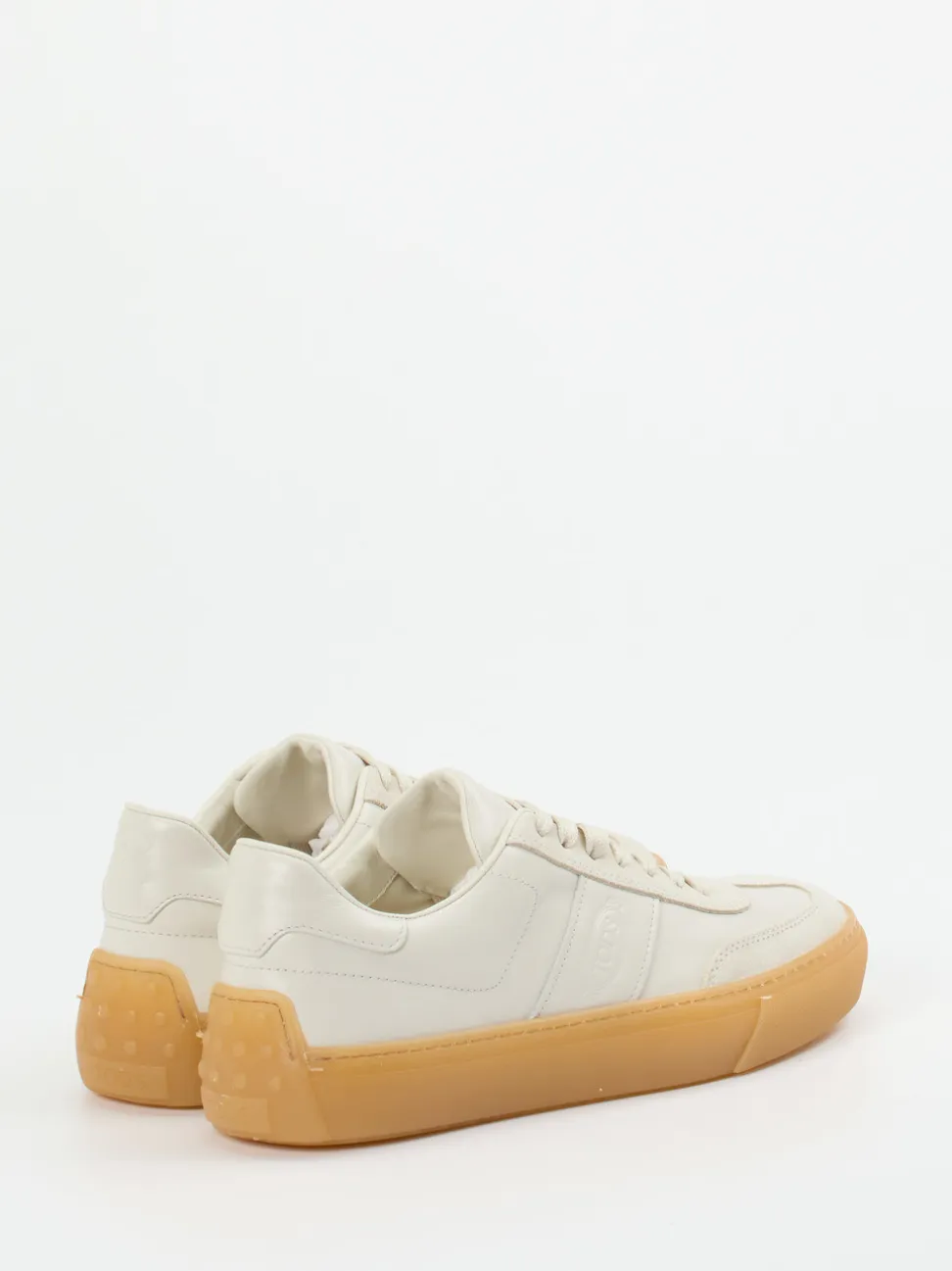 Tod's – Sneaker aus Kalbleder in Beige
