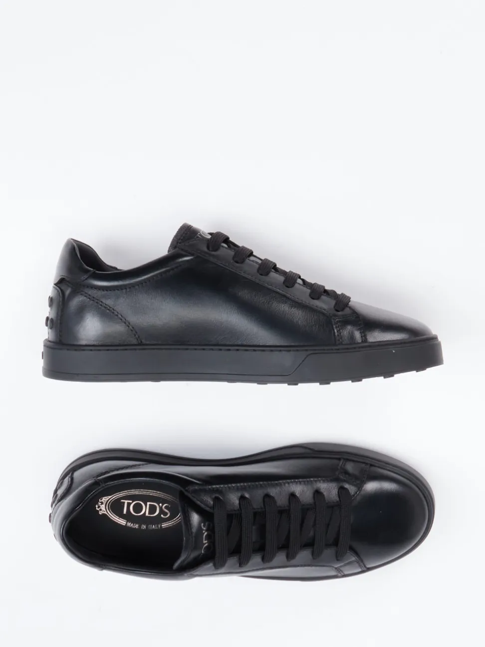 Tod's – Sneaker aus Kalbleder schwarz