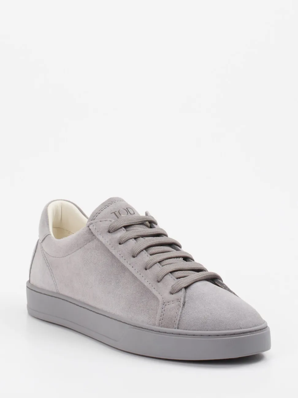 Tod's – Sneaker aus Veloursleder grau