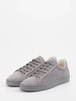 Tod's – Sneaker aus Veloursleder grau