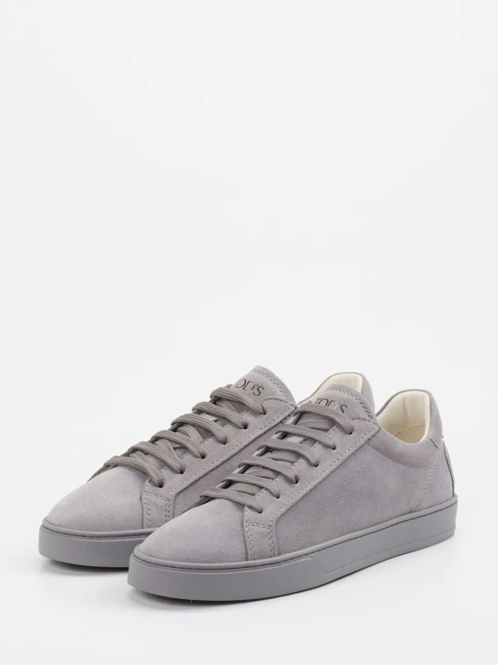 Tod's – Sneaker aus Veloursleder grau