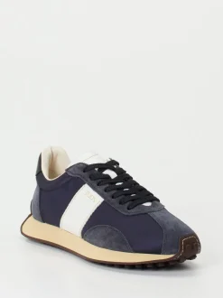 Tod's – Sneaker aus Veloursleder und Nylon dunkelblau