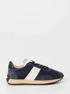Tod's – Sneaker aus Veloursleder und Nylon dunkelblau