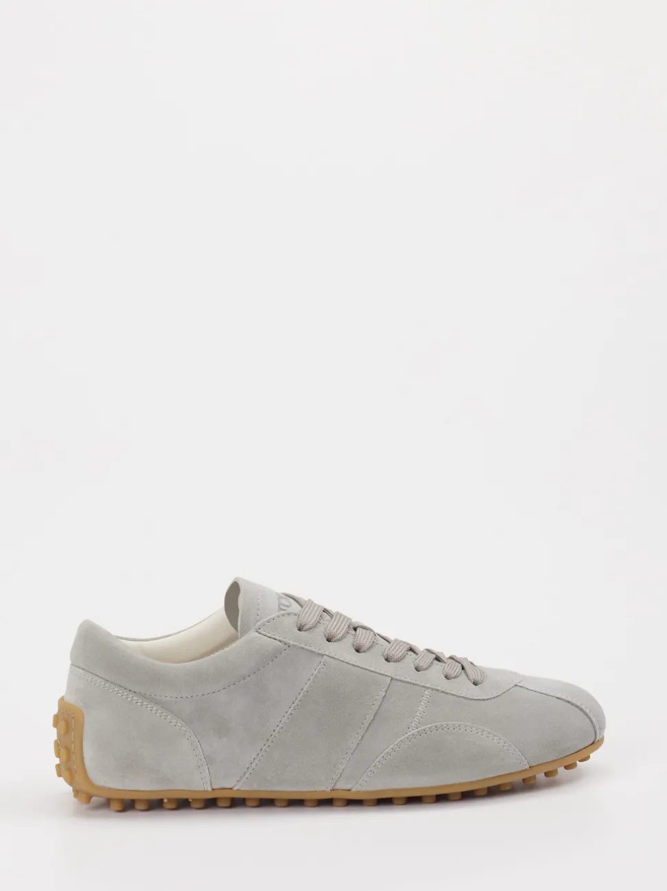 Tod's – Sneaker aus Veloursleder hellgrau