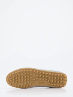 Tod's – Sneaker aus Veloursleder hellgrau