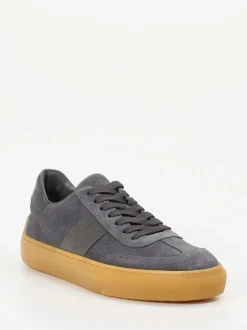 Tod's – Sneaker aus Veloursleder anthrazit