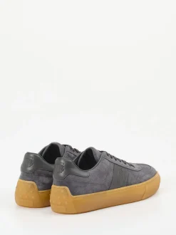 Tod's – Sneaker aus Veloursleder anthrazit