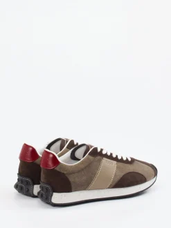 Tod's – Sneaker aus Veloursleder in Braun