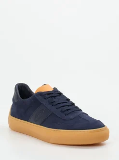 Tod's – Sneaker aus Veloursleder dunkelblau
