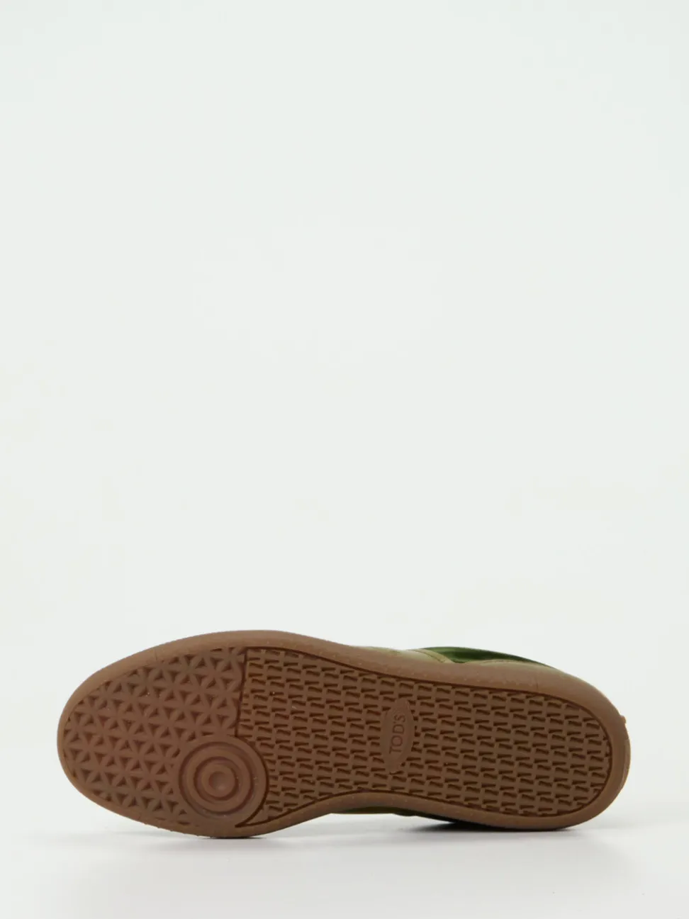 Tod's – Sneaker aus Veloursleder in Grüntönen