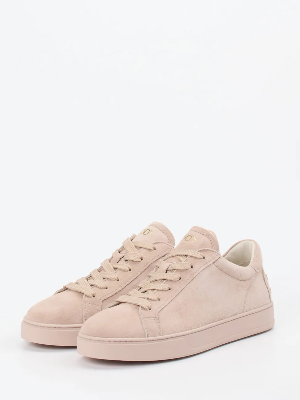 Tod's – Sneaker aus Veloursleder in Beige