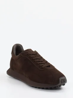 Tod's – Sneaker aus Veloursleder Dunkelbraun