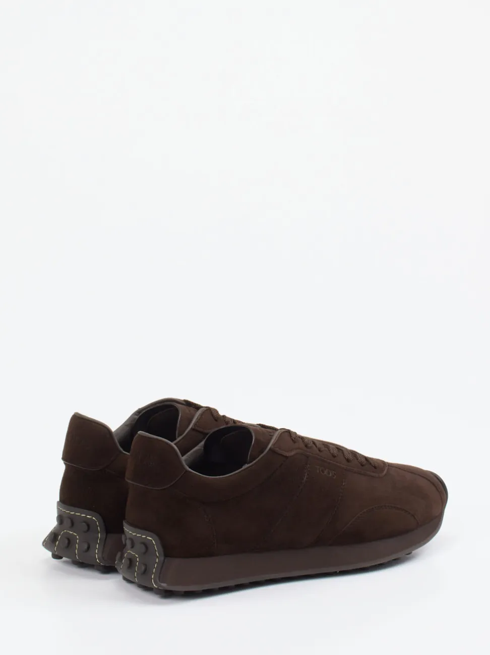 Tod's – Sneaker aus Veloursleder Dunkelbraun