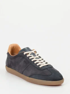 Tod's – Sneaker aus Veloursleder dunkelblau