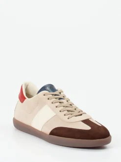 Tod's – Sneaker aus Veloursleder in Beige