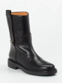 Tod's – Stiefeletten aus Kalbleder schwarz