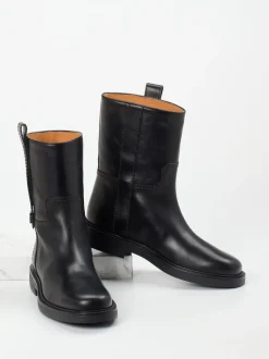 Tod's – Stiefeletten aus Kalbleder schwarz