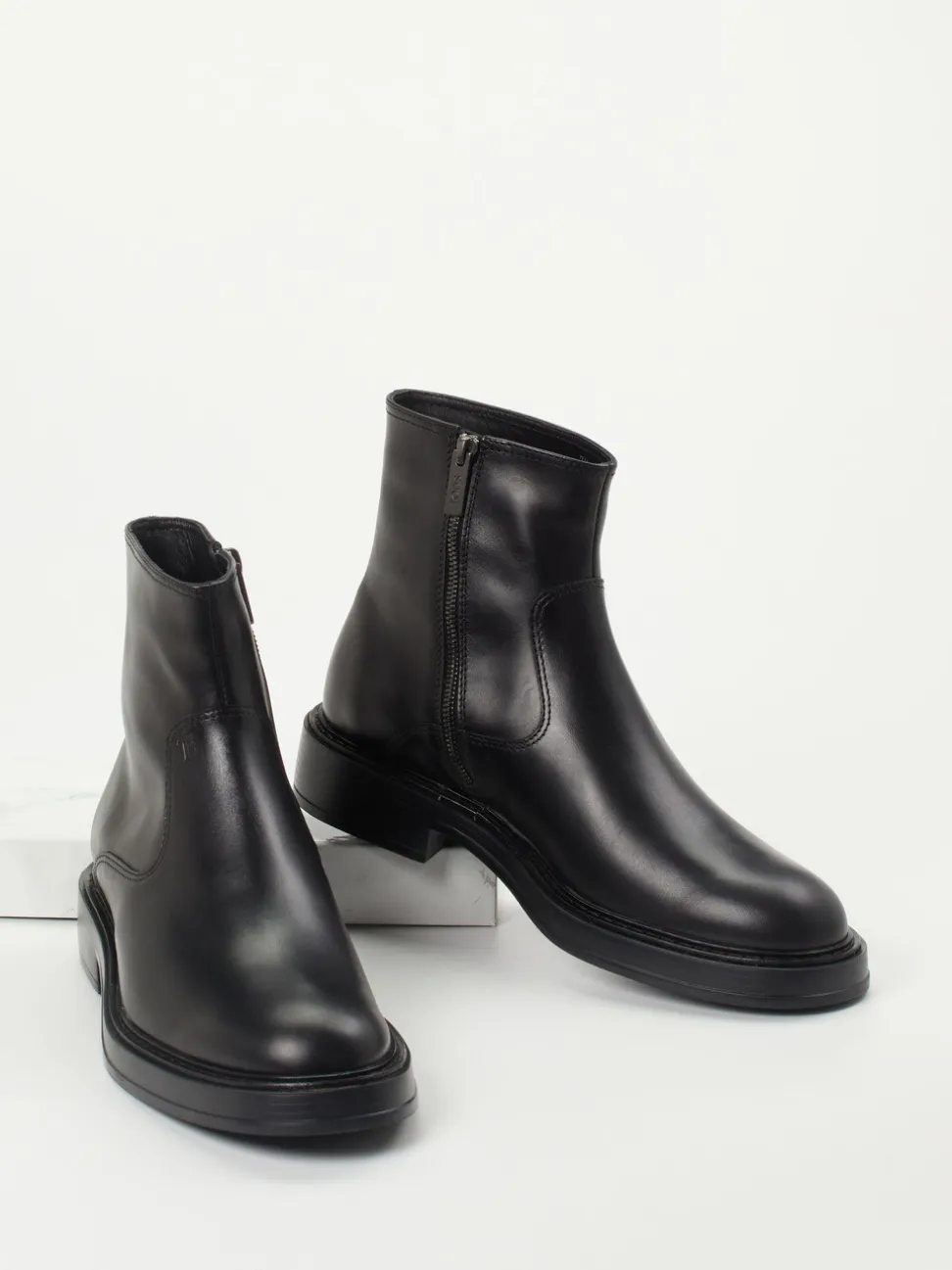 Tod's – Stiefeletten aus Kalbleder Schwarz