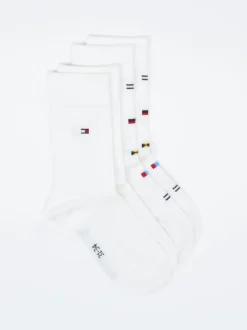Tommy Hilfiger – Crew-Socken aus Baumwollmix Weiß