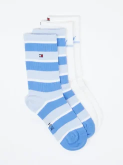 Tommy Hilfiger – Crew-Socken aus Textil Hellblau