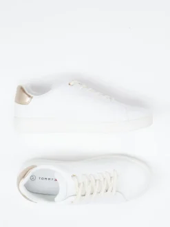 Tommy Hilfiger – Sneaker aus Synthetik in Weiß