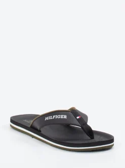 Tommy Hilfiger – Zehentrenner aus Synthetik schwarz
