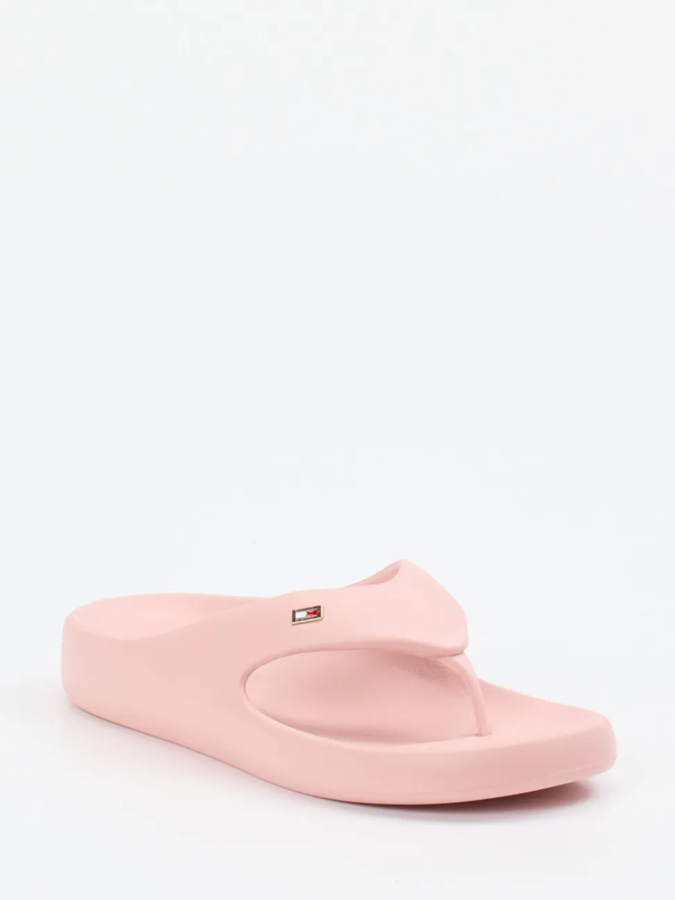 Tommy Hilfiger – Zehentrenner aus Synthetik in Rosa