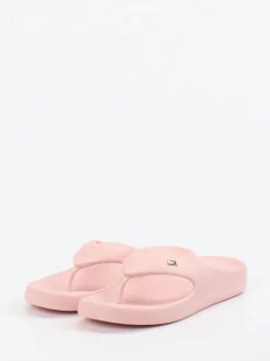 Tommy Hilfiger – Zehentrenner aus Synthetik in Rosa
