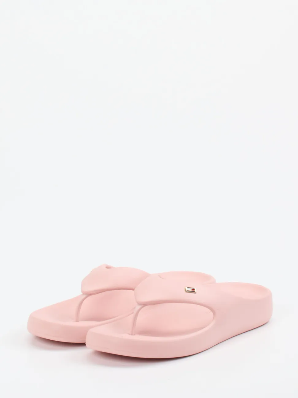 Tommy Hilfiger – Zehentrenner aus Synthetik in Rosa