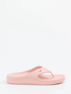Tommy Hilfiger – Zehentrenner aus Synthetik in Rosa
