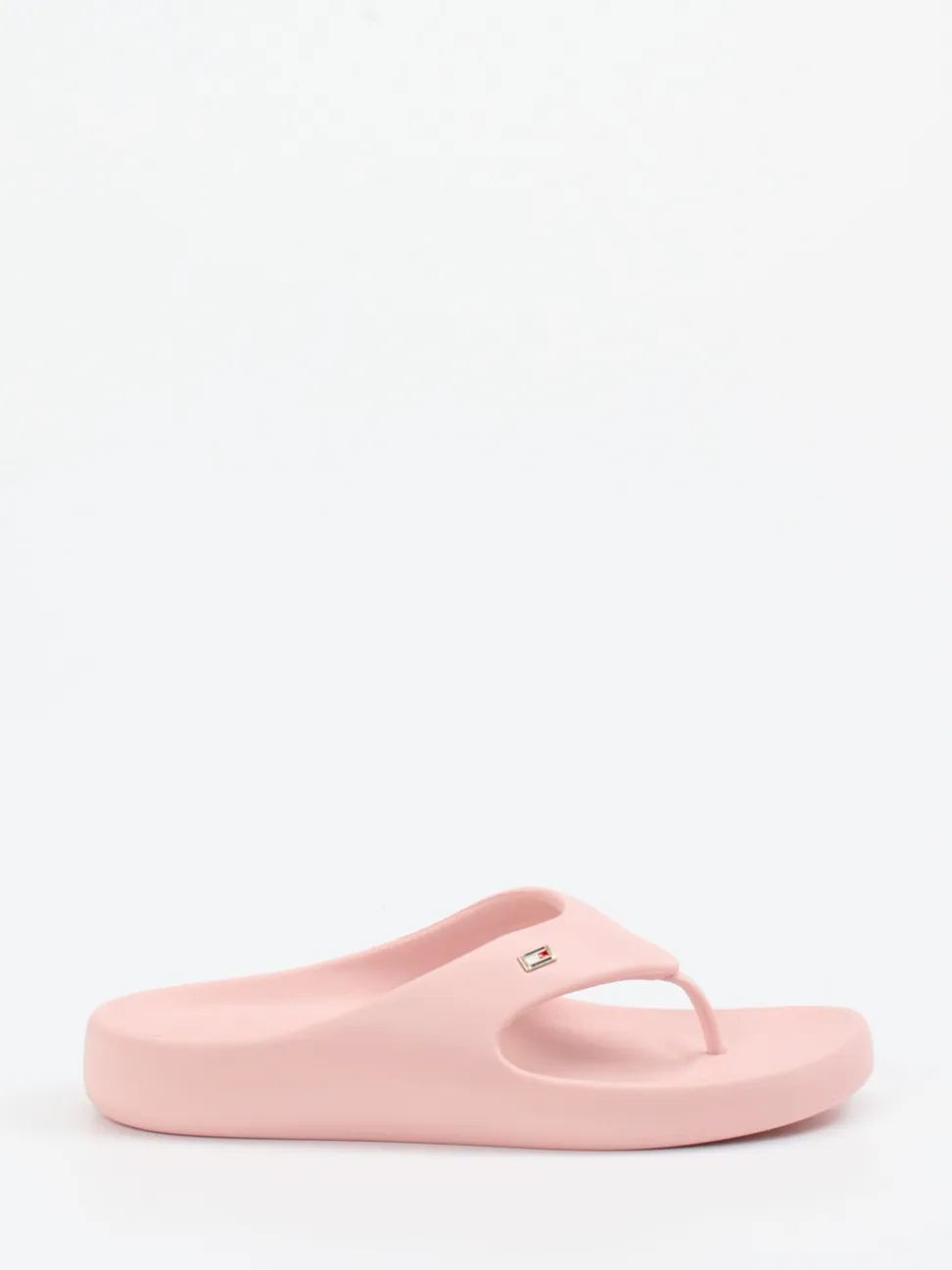 Tommy Hilfiger – Zehentrenner aus Synthetik in Rosa