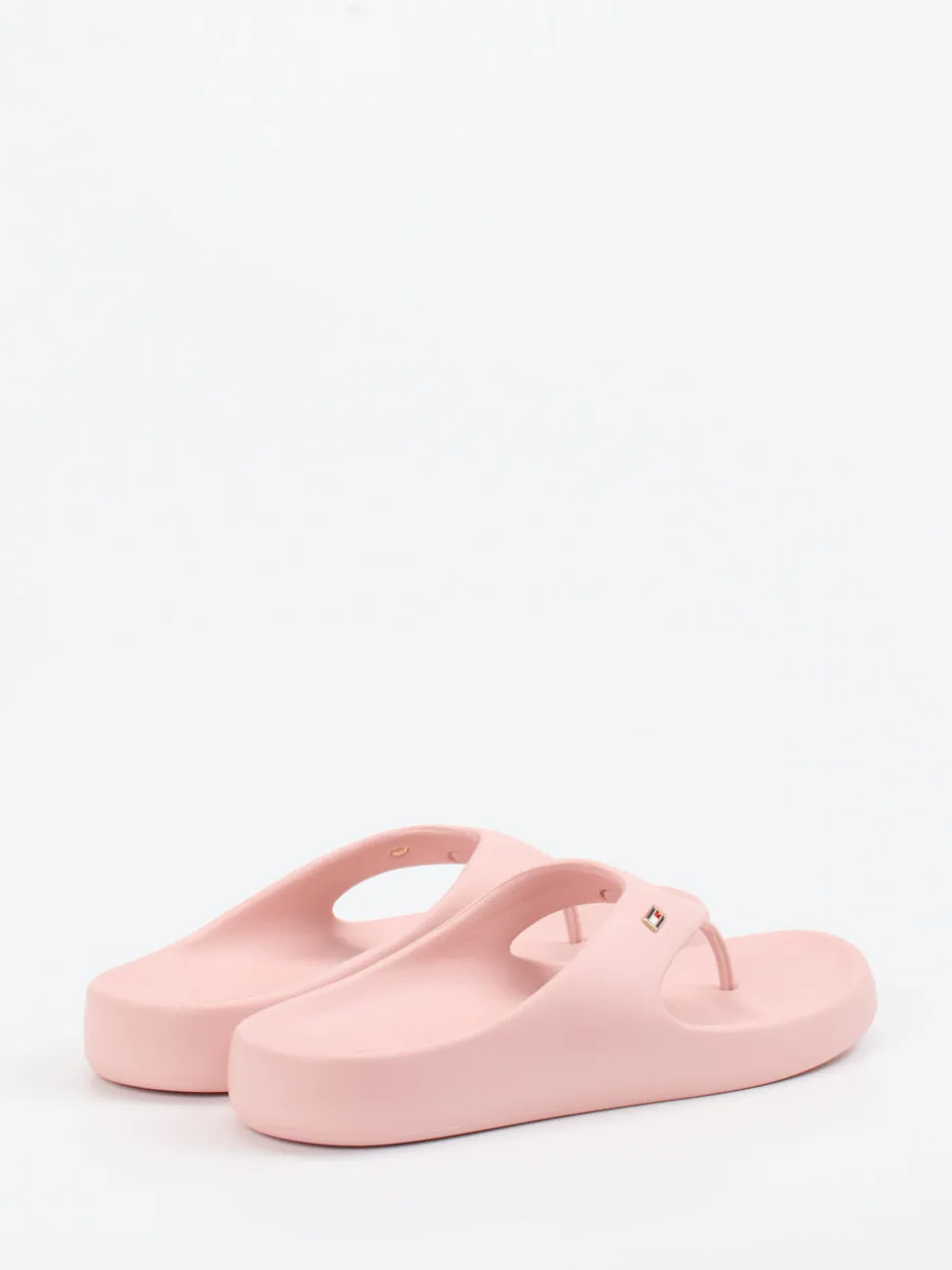 Tommy Hilfiger – Zehentrenner aus Synthetik in Rosa