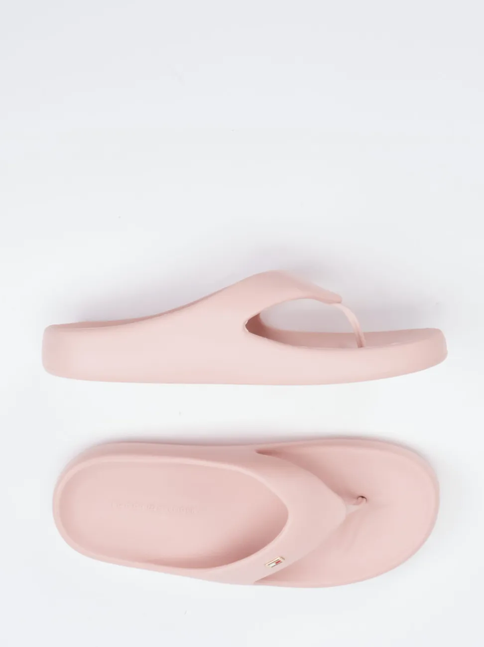 Tommy Hilfiger – Zehentrenner aus Synthetik in Rosa