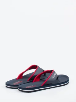 Tommy Hilfiger – Zehentrenner aus Synthetik blau
