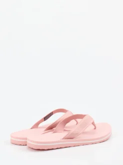 Tommy Hilfiger – Zehentrenner aus Textil in Rosa